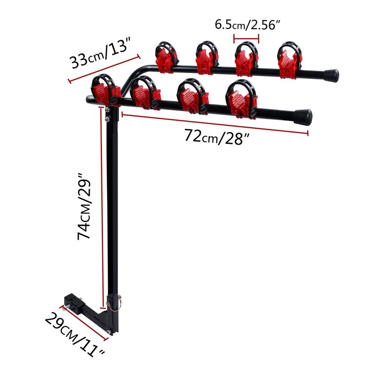 3 bike trunk rack for online suv